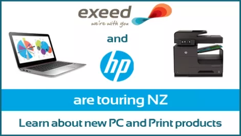 You're invited to Exeed's HP PC and Print Roadshow